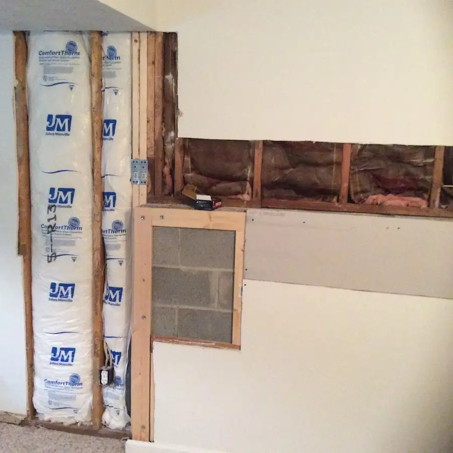 Wall insulation replacement during Contents Cleaning & Restoration in Silverdale